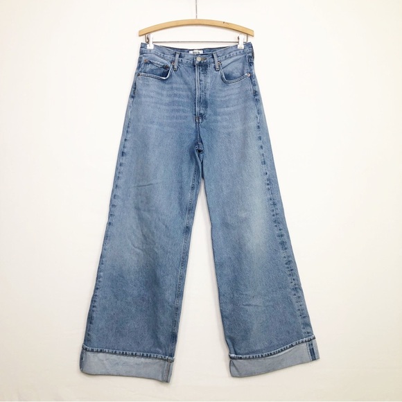 Agolde Dame wide leg cuffed buttonfly jeans - Picture 7 of 15